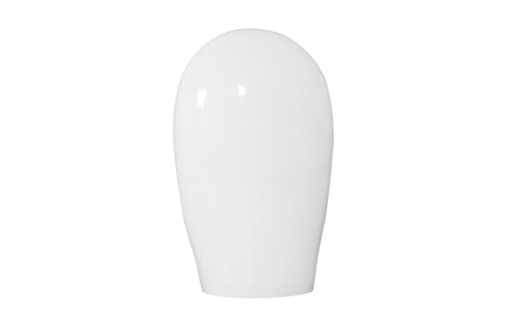Phillips Collection Emerging Face Sculpture - Contemporary Cycladic Art Piece in Gel Coat White for Indoor & Outdoor Use PH118767