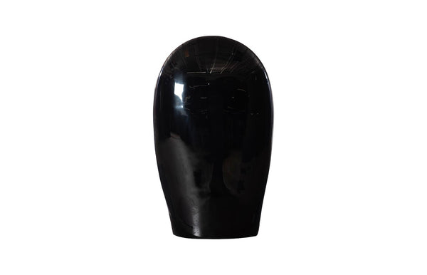 Phillips Collection Emerging Face Sculpture - Timeless Cycladic Elegance In Durable Resin For Modern Outdoor Spaces Black Resin Ph118768