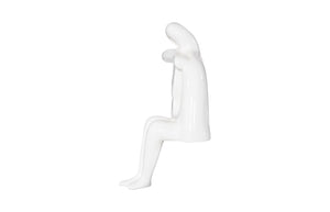 Phillips Collection Sweetie Sculpture - Artistic Serenity For Your Garden Or Indoor Space, Perfect Tranquil Accent Piece White Resin Ph118771