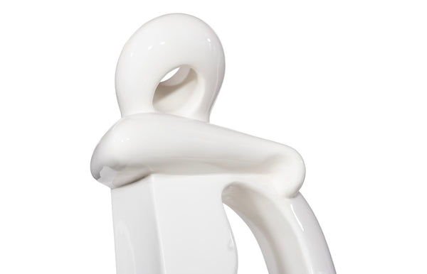 Phillips Collection Sweetie Sculpture - Artistic Serenity For Your Garden Or Indoor Space, Perfect Tranquil Accent Piece White Resin Ph118771