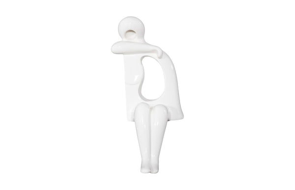 Phillips Collection Sweetie Sculpture - Artistic Serenity For Your Garden Or Indoor Space, Perfect Tranquil Accent Piece White Resin Ph118771