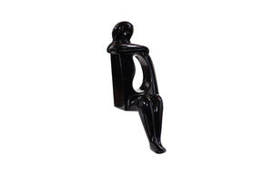 Phillips Collection Sweetie Sculpture - Artistic Serenity For Your Garden Or Indoor Space, Perfect Tranquil Accent Piece Black Resin Ph118772