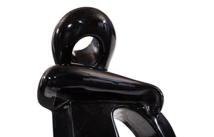 Phillips Collection Sweetie Sculpture - Artistic Serenity For Your Garden Or Indoor Space, Perfect Tranquil Accent Piece Black Resin Ph118772