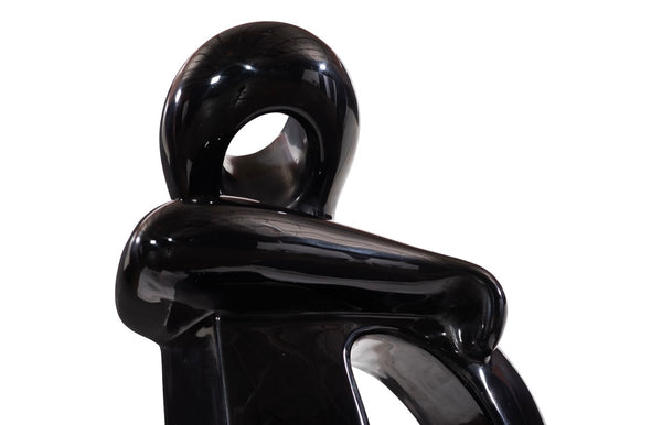 Phillips Collection Sweetie Sculpture - Artistic Serenity For Your Garden Or Indoor Space, Perfect Tranquil Accent Piece Black Resin Ph118772