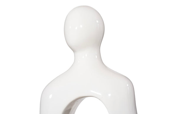 Phillips Collection Buddha Seated Sculpture - Serene Elegance For Your Space, Perfect For Tranquility And Style White Resin Ph118773