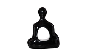 Phillips Collection Buddha Seated Sculpture - Serene Elegance For Your Space, Perfect For Tranquility And Style Black Resin Ph118774
