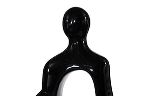 Phillips Collection Buddha Seated Sculpture - Serene Elegance For Your Space, Perfect For Tranquility And Style Black Resin Ph118774