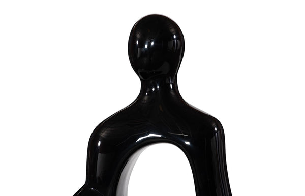 Phillips Collection Buddha Seated Sculpture - Serene Elegance For Your Space, Perfect For Tranquility And Style Black Resin Ph118774