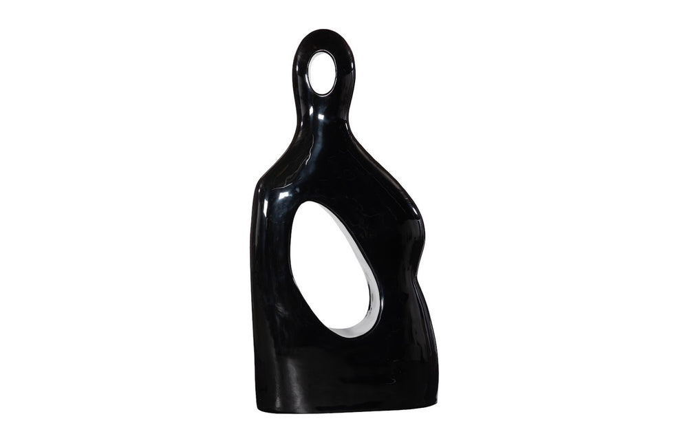 Phillips Collection Male Sculpture, Monumental Resin Art Piece for Outdoor Spaces - Bold Contemporary Design Gel Coat Black, Colossal PH118776