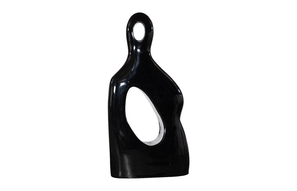 Phillips Collection Male Sculpture - Monumental Art Piece Celebrating Strength And Masculinity For Outdoor Display Black Resin Ph118776