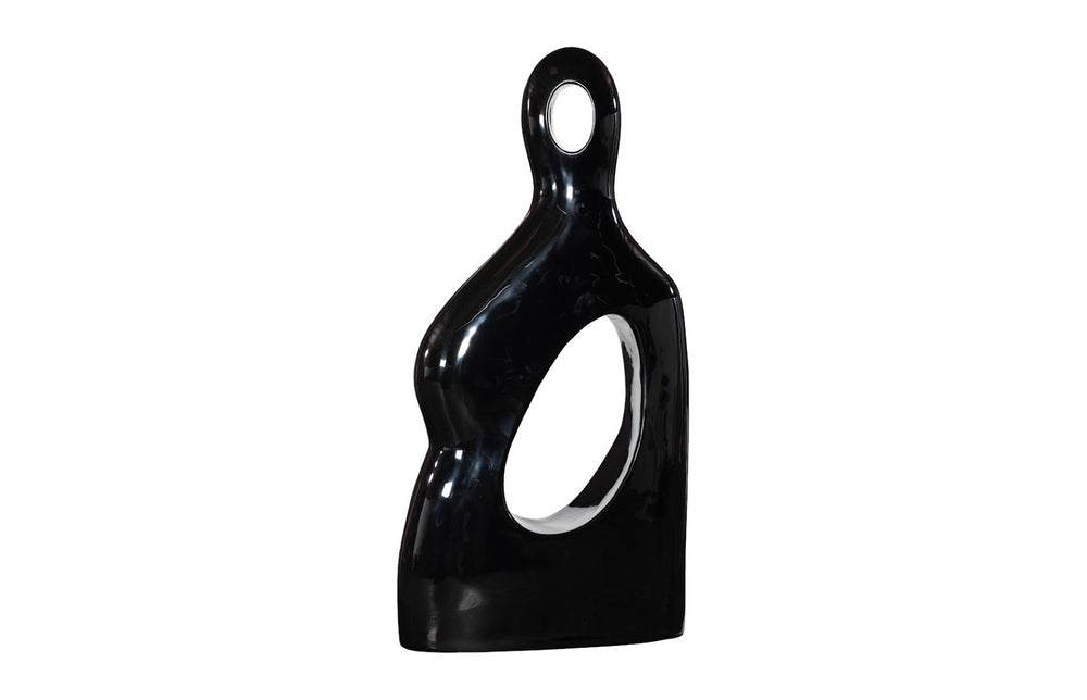 Phillips Collection Male Sculpture, Monumental Resin Art Piece for Outdoor Spaces - Bold Contemporary Design Gel Coat Black, Colossal PH118776