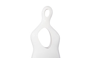 Phillips Collection Female Sculpture - Timeless Muse In Elegant Design, Celebrating Femininity With Abstract Beauty White Resin Ph118777