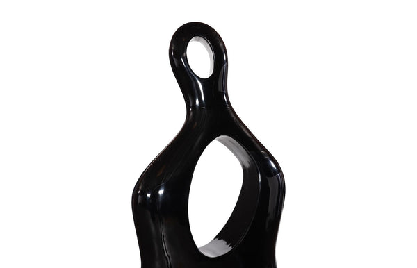 Phillips Collection Female Sculpture - Timeless Muse In Elegant Design, Celebrating Femininity With Abstract Beauty Black Resin Ph118778