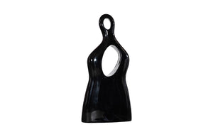 Phillips Collection Female Sculpture - Timeless Muse In Elegant Design, Celebrating Femininity With Abstract Beauty Black Resin Ph118778