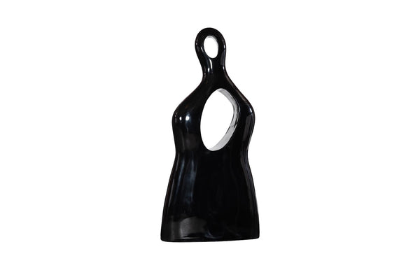 Phillips Collection Female Sculpture - Timeless Muse In Elegant Design, Celebrating Femininity With Abstract Beauty Black Resin Ph118778
