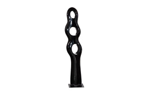Phillips Collection Triple Circle Sculpture – Innovative Design Masterpiece For Captivating Home And Outdoor Decor Black Resin Ph118782