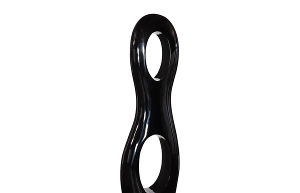 Phillips Collection Double Circle Sculpture – Innovative Design For Timeless Home Décor And Captivating Outdoor Appeal Black Resin Ph118784