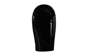 Phillips Collection Emerging Face Sculpture - Timeless Cycladic Elegance In Durable Resin For Modern Outdoor Spaces Black Resin Ph118785