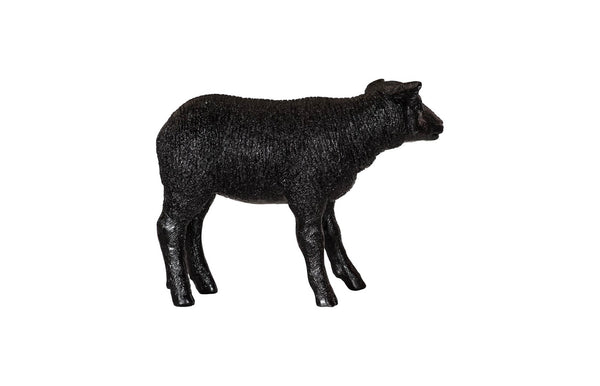 Phillips Collection Texelaar Sheep Lamb Gel Coat Black - Unique Décor Piece For Living Room Or Patio Charm & Style Black Resin Ph118802