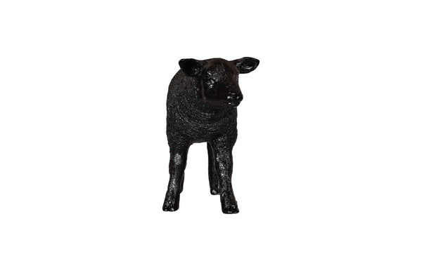 Phillips Collection Texelaar Sheep Lamb Gel Coat Black - Unique Décor Piece For Living Room Or Patio Charm & Style Black Resin Ph118802