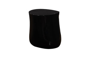 Phillips Collection Mellow Side Table - Contemporary Gel Coat Black Accent for Modern Living Rooms & Bedrooms PH119128