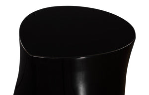 Phillips Collection Mellow Side Table - Contemporary Gel Coat Black Accent for Modern Living Rooms & Bedrooms PH119128