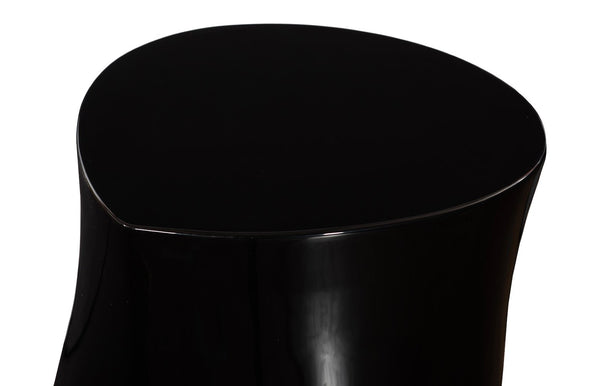 Phillips Collection Mellow Side Table - Contemporary Gel Coat Black Accent for Modern Living Rooms & Bedrooms PH119128