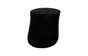 Phillips Collection Mellow Side Table - Contemporary Gel Coat Black Accent for Modern Living Rooms & Bedrooms PH119128