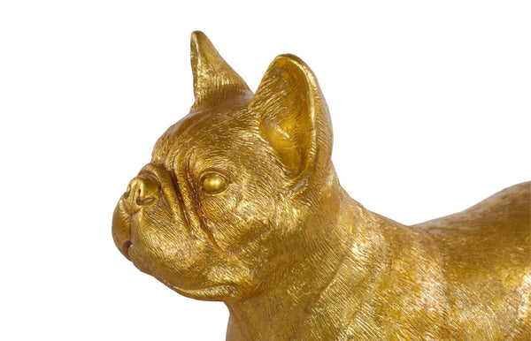 Phillips Collection French Bulldog Gold Sculpture - Whimsical Resin Dog Art For Playful Home Décor And Unique Style Gold Resin Ph119204