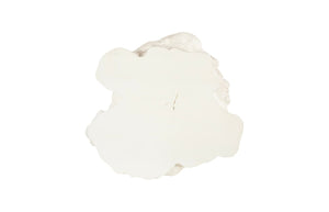 Phillips Collection Log Side Table – Chic Modern Accent Table with Rustic Textures for Living Room or Bedroom Decor Faux Bleached PH119405
