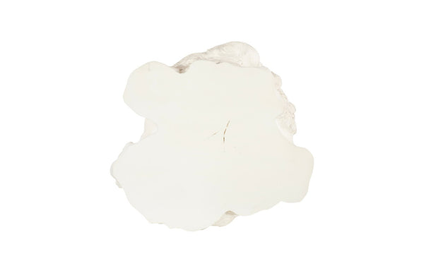 Phillips Collection Log Side Table – Chic Modern Accent Table with Rustic Textures for Living Room or Bedroom Decor Faux Bleached PH119405