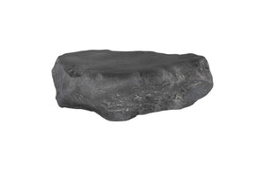 Phillips Collection Cast Boulder Coffee Table - Durable Resin Construction with Realistic Stone Finish for Indoor and Outdoor Use Charcoal Stone, Small PH119406