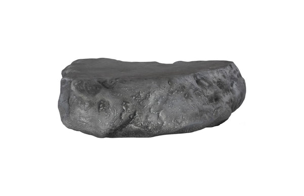 Phillips Collection Cast Boulder Coffee Table - Durable Resin Construction with Realistic Stone Finish for Indoor and Outdoor Use Charcoal Stone, Large PH119407