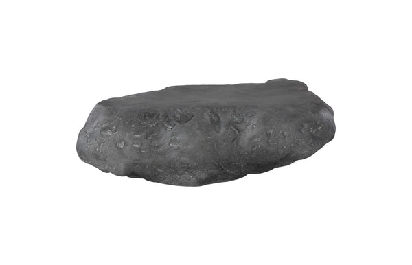 Phillips Collection Cast Boulder Coffee Table - Durable Resin Construction with Realistic Stone Finish for Indoor and Outdoor Use Charcoal Stone, Large PH119407