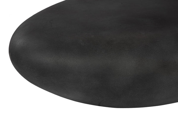 Phillips Collection River Stone Coffee Table – Sculptural Design with Smooth Silhouette for Modern Organic Living Spaces Charcoal Stone, Extra Large PH119408