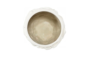 Phillips Collection Drape Planter - Sculptural White Stone Accent for Modern Spaces | Ideal for Indoor & Outdoor Use PH119409