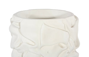 Phillips Collection Drape Planter - Sculptural White Stone Accent for Modern Spaces | Ideal for Indoor & Outdoor Use PH119409