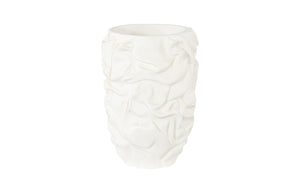 Phillips Collection Drape Planter - Sculptural White Stone Accent for Modern Spaces | Ideal for Indoor & Outdoor Use PH119409