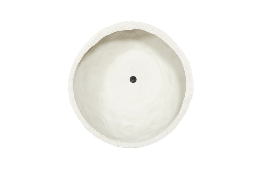 Phillips Collection Crater Planter - Modern Organic Design for Stunning Outdoor Displays and Durable Indoor Decor White Stone PH119411