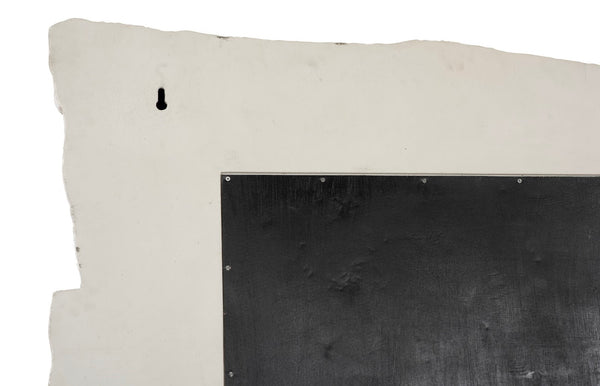 Phillips Collection Rocky Ridge Dress Mirror – Sculptural White Stone Reflection With Natural Chiseled Elegance White Resin,Stone Composite Ph119412