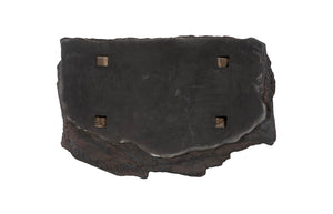 Phillips Collection Stratified Cast Stone Wall Art - Sculptural Slate Gray Decor For Sophisticated Home Spaces Gray Resin Ph119414