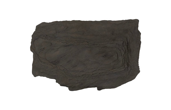 Phillips Collection Stratified Cast Stone Wall Art - Sculptural Slate Gray Decor For Sophisticated Home Spaces Gray Resin Ph119414