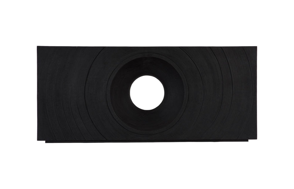 Phillips Collection Void Console Table – Sculptural Minimalist Design in Durable Resin-Stone for Modern Interiors Black Stone PH119468