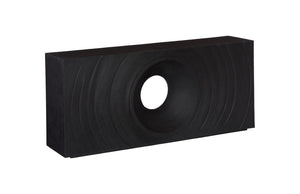 Phillips Collection Void Console Table – Sculptural Minimalist Design in Durable Resin-Stone for Modern Interiors Black Stone PH119468