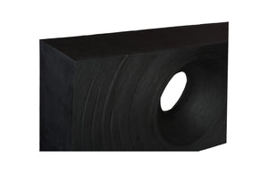 Phillips Collection Void Console Table – Sculptural Minimalist Design in Durable Resin-Stone for Modern Interiors Black Stone PH119468