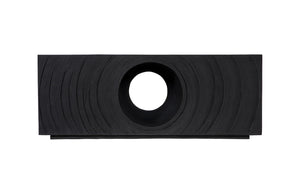 Phillips Collection Void Coffee Table - Sculptural Minimalist Design in Matte Finish, Perfect for Modern Living Spaces Black Stone PH119469