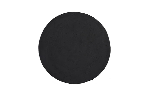 Phillips Collection Crater Side Table - Elegant Black Stone Design for Indoor/Outdoor Use, Stylish & Durable Accent Piece PH119471
