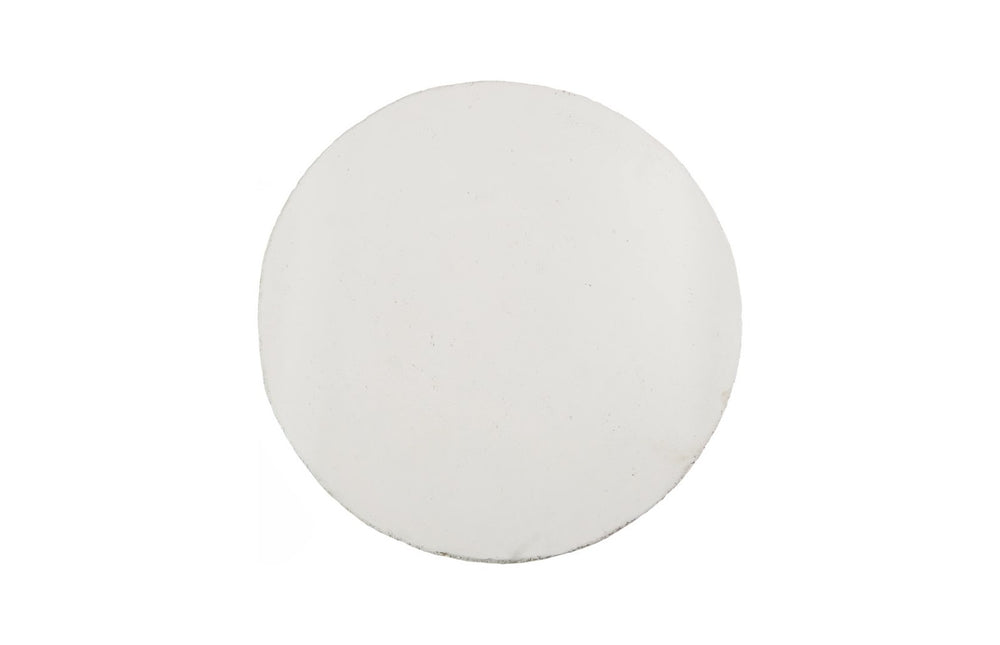 Phillips Collection Crater Side Table – Elegant White Stone Accent with Sculptural Design for Indoor & Outdoor Use PH119472