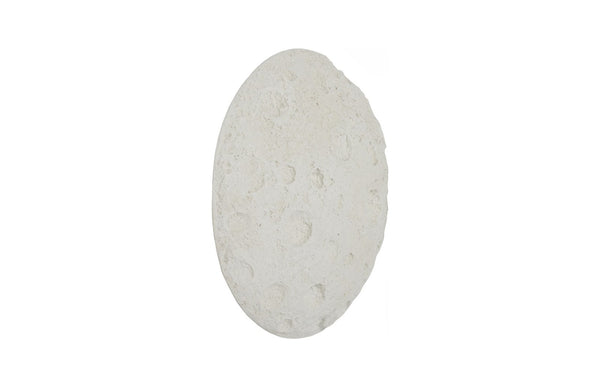 Phillips Collection Crater Wall Art - Sculptural Lunar Landscape Decor for Indoor and Outdoor Display, 22-Inch Accent White Stone PH119558