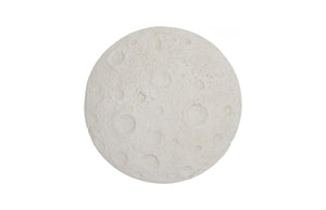 Phillips Collection Crater Wall Art - Sculptural Lunar Landscape Decor for Indoor and Outdoor Display, 22-Inch Accent White Stone PH119558
